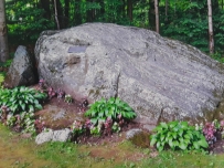 The actual rock formation named Jacob's Pillow