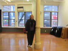 Cathy standing in the exact space of the original Pilates Studio, 939 Eighth Avenue
